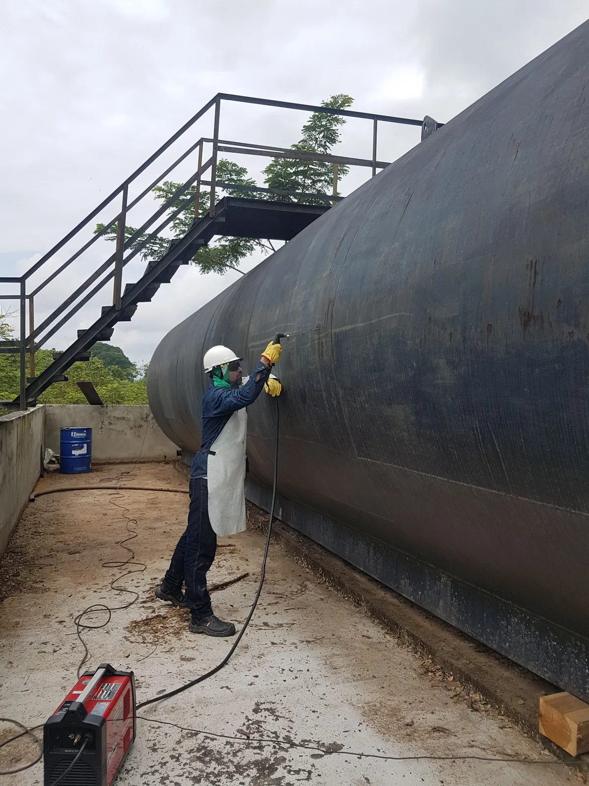 Soldadura en tanque